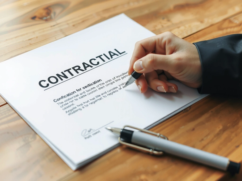 Vertragsunterzeichnung